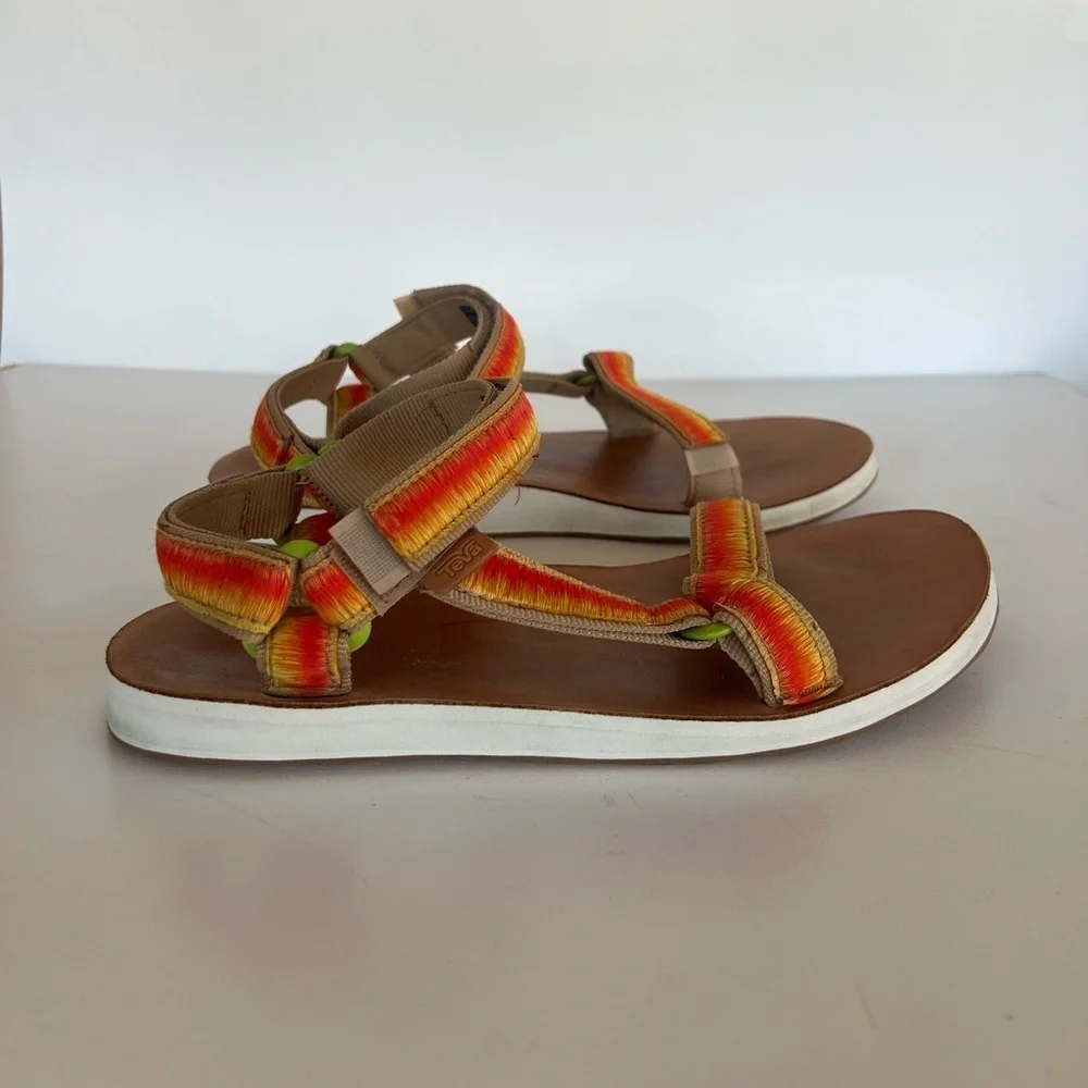 Teva Women's Original Universal Ombre Sunset Sandal in Tan/Orange, 10